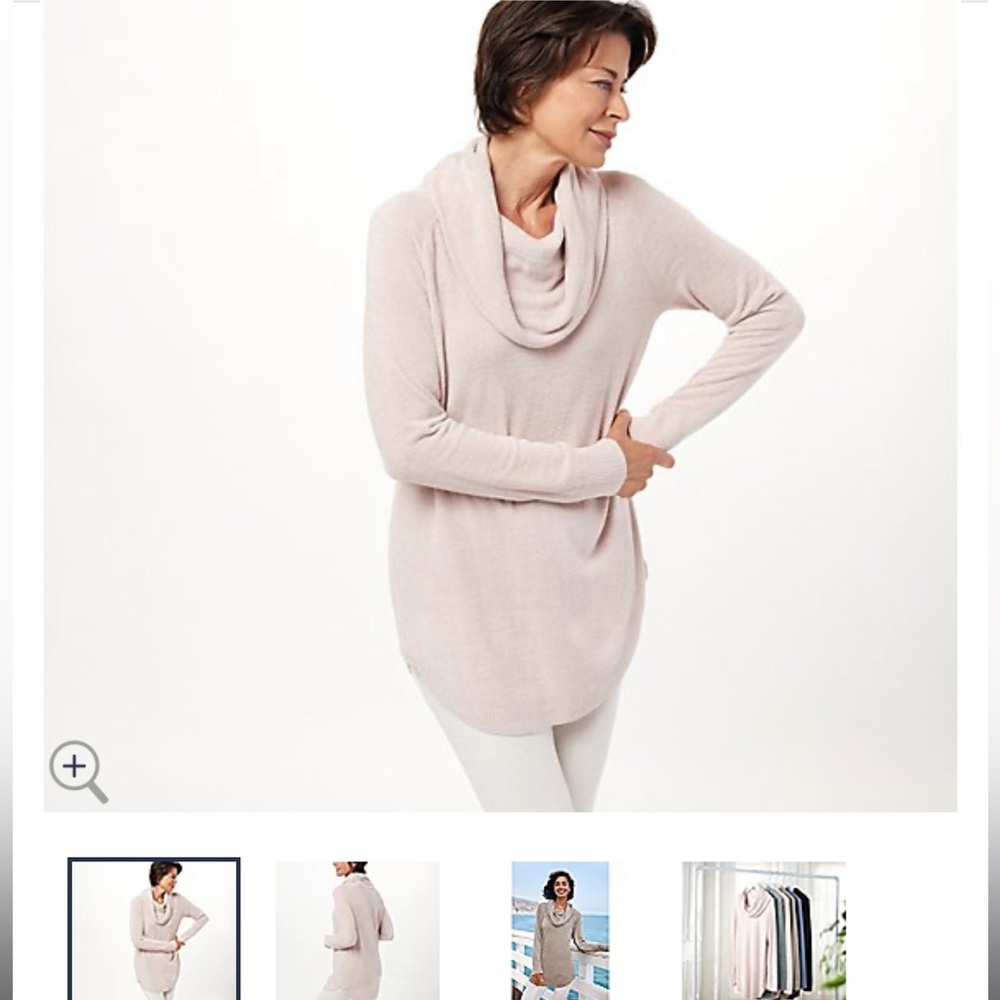 Barefoot Dreams size small CozyChic Coastal Cowl‎ Neck Tunic style bdwcu20680